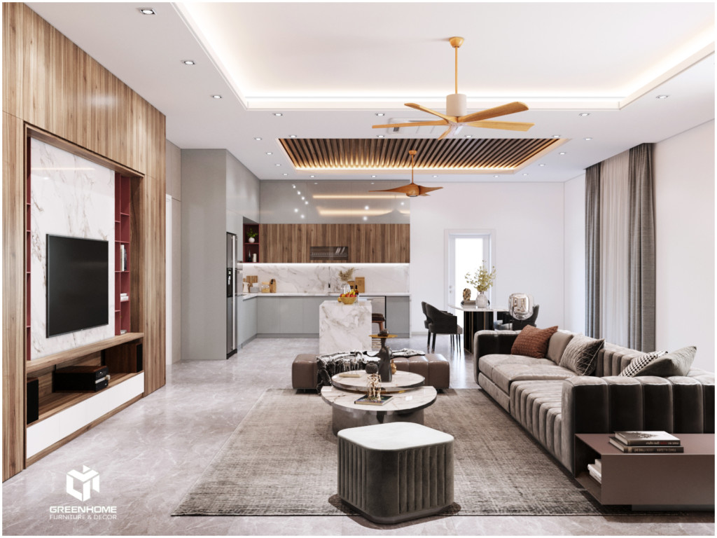 30 Mẫu thiết kế nội thất phòng khách đẹp hiện đại nhất 2023