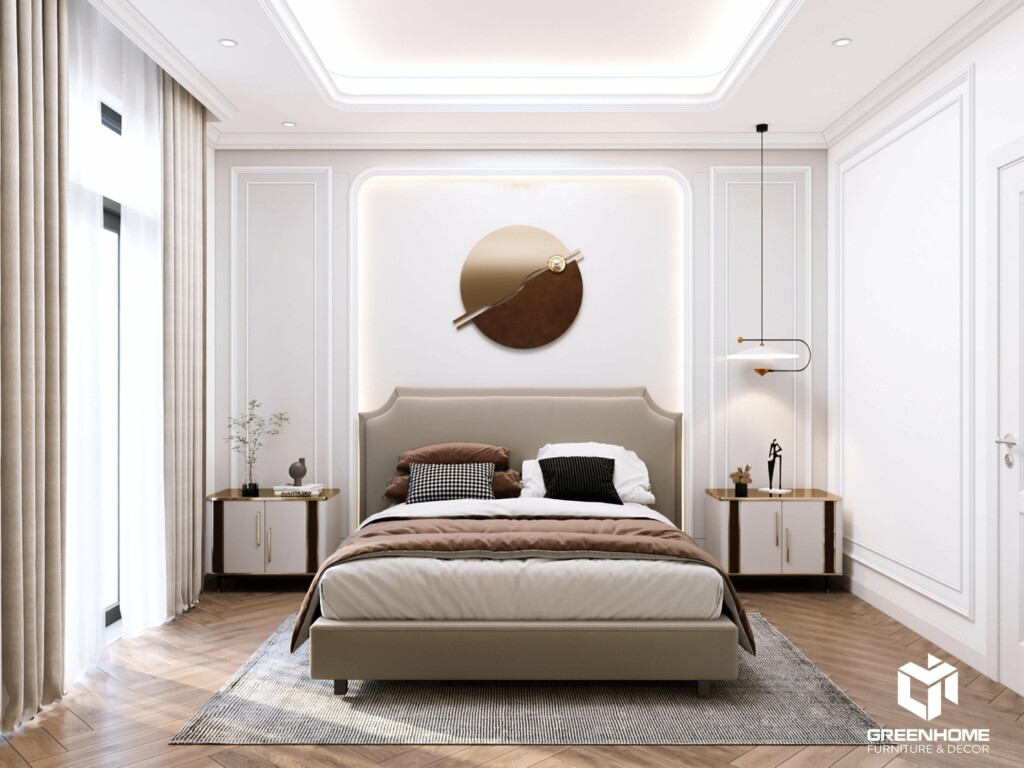 Phòng ngủ mang phong cách Tân cổ Neoclassical 