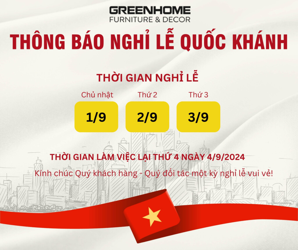 Thông báo lịch nghỉ lễ Quốc Khánh 2024