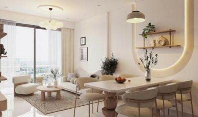 THIẾT KẾ THI CÔNG CĂN HỘ VŨNG TÀU CENTRE POINT - HIỆN ĐẠI , HÀI HÒA TỪ PHÒNG KHÁCH ĐẾN PHÒNG NGỦ.