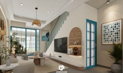 NỘI THẤT Q'HOUSE - HƠI THỞ ĐỊA TRUNG HẢI TRONG LÒNG PHỐ