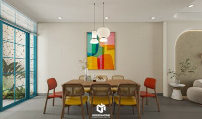 NỘI THẤT Q'HOUSE - HƠI THỞ ĐỊA TRUNG HẢI TRONG LÒNG PHỐ