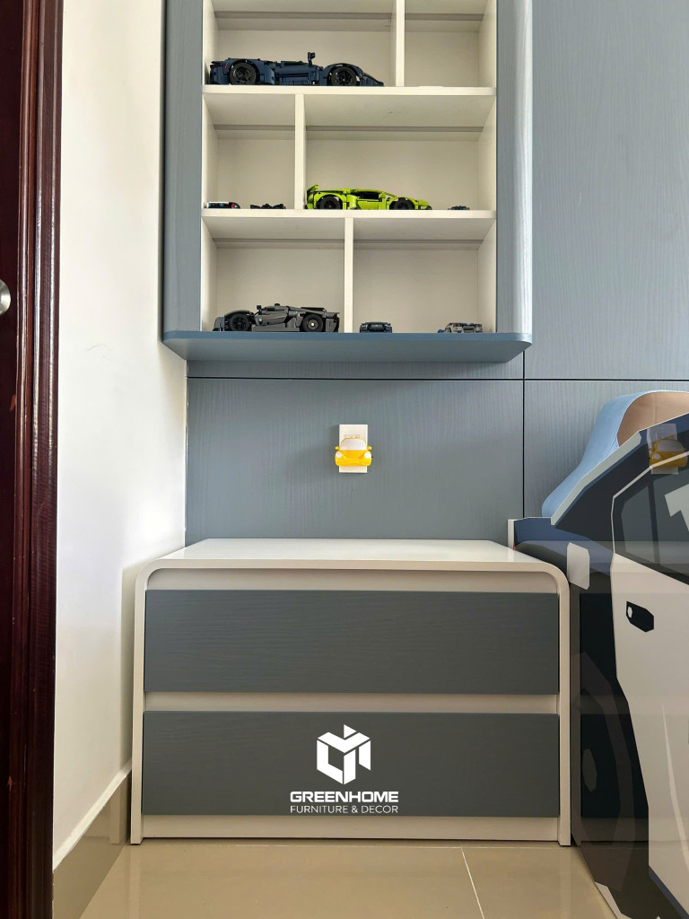 thi công nội thất phòng ngủ bé trai tại Vũng Tàu 16