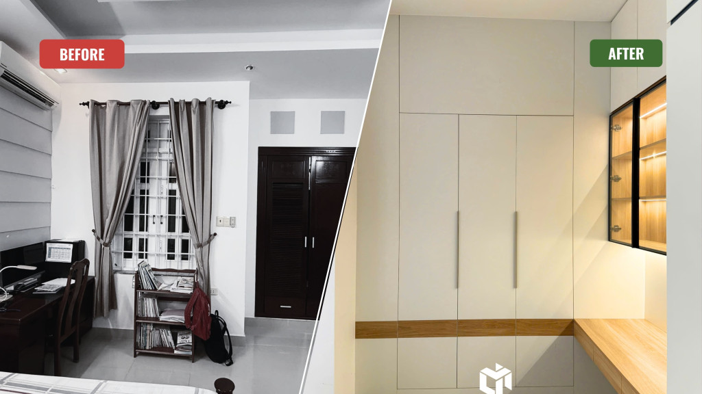 thi công nội thất phòng ngủ bé trai tại Vũng Tàu 3