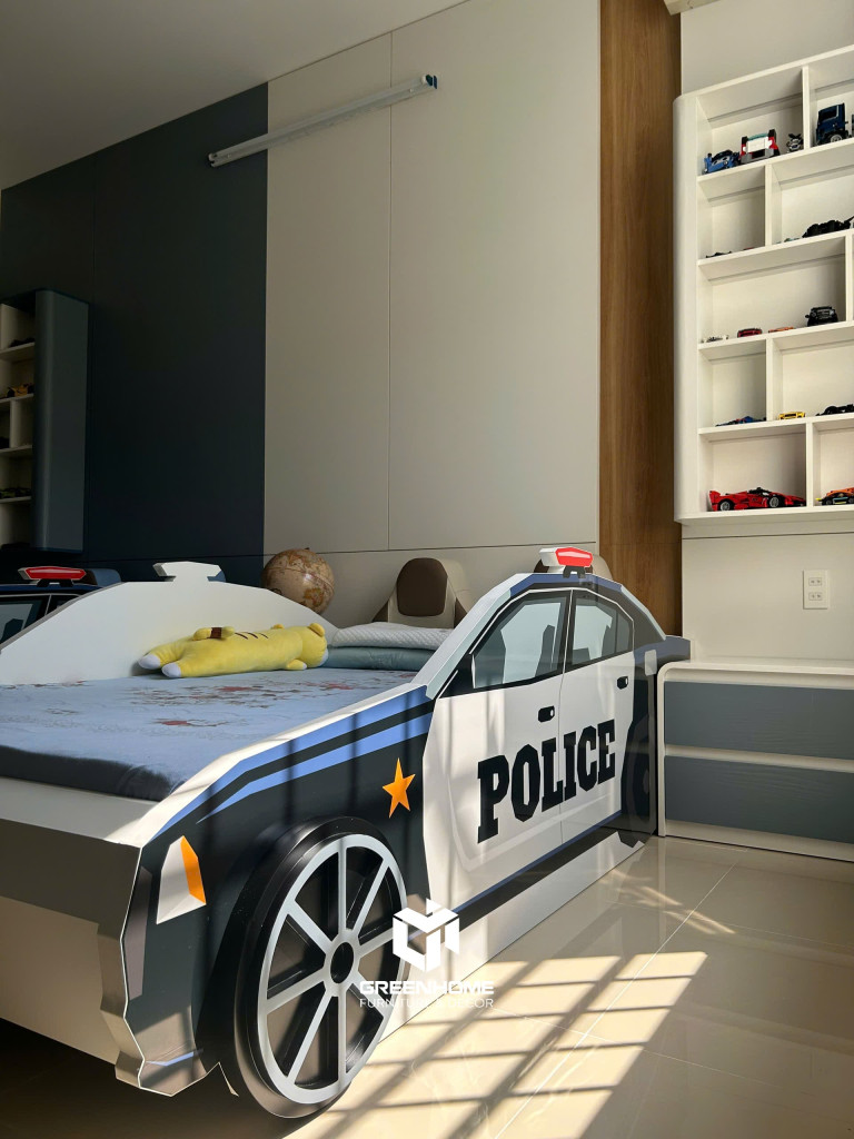 thi công nội thất phòng ngủ bé trai tại Vũng Tàu 8