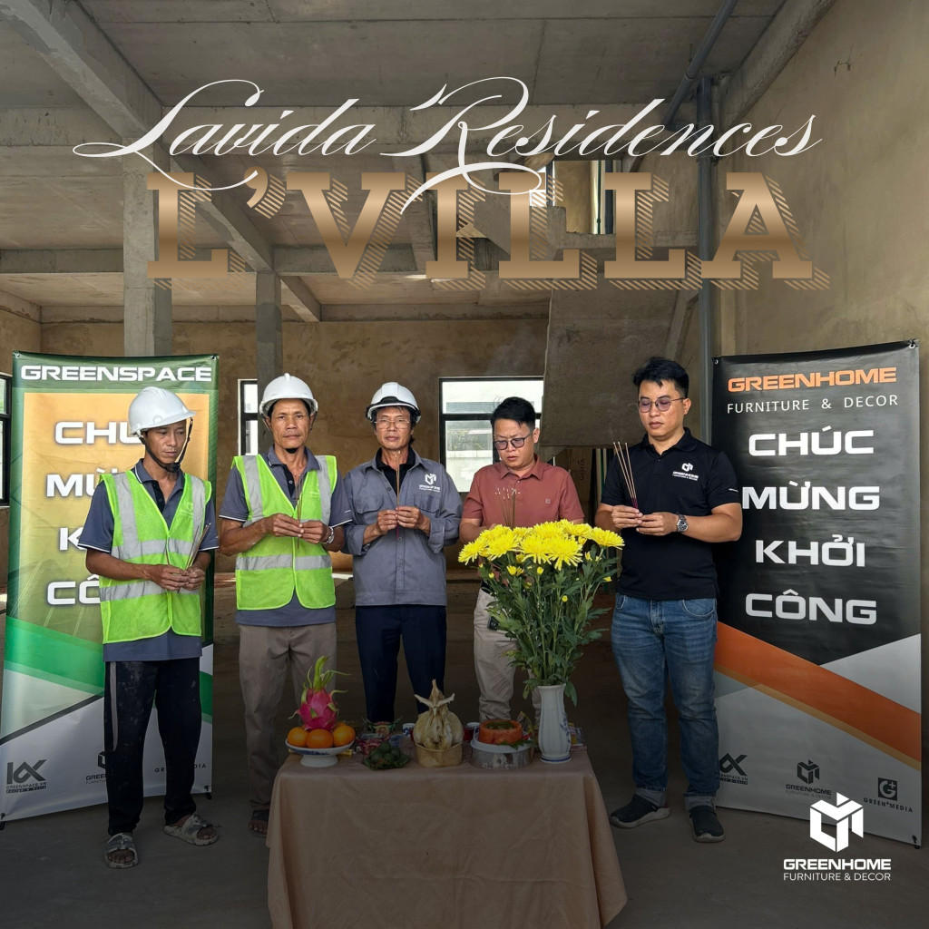 Thi Công Nội Thất Biệt Thự Song Lập Lavida Vũng Tàu GreenHome Khởi Công Dự Án Cao Cấp 1