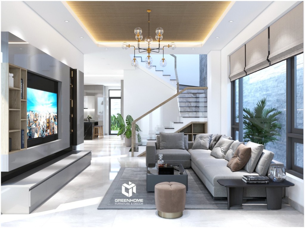 THIẾT KẾ NỘI THẤT BIỆT THỰ HIỆN ĐẠI TẠI TP BÀ RỊA