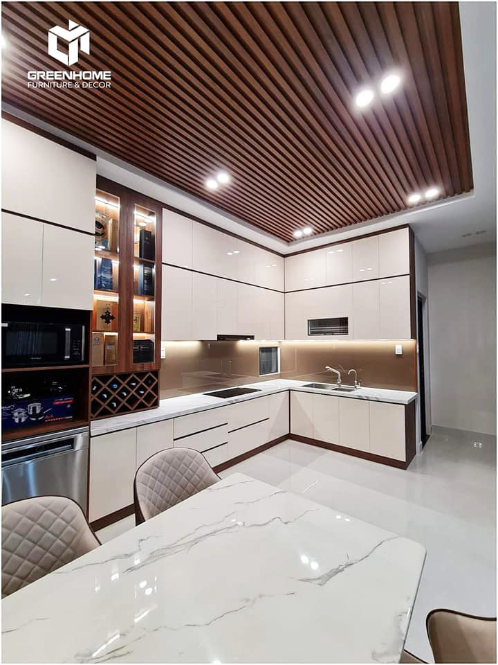 MÊ MẨN VỚI CÔNG TRÌNH HOÀN THIỆN TỦ BẾP NHÀ PHỐ HIỆN ĐẠI