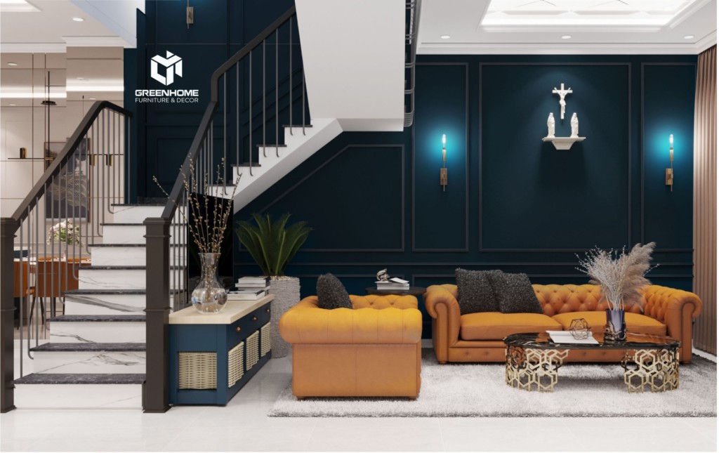 THIẾT KẾ NỘI THẤT NHÀ PHỐ TÂN CỔ ĐIỂN ĐỘC ĐÁO TẠI VŨNG TÀU