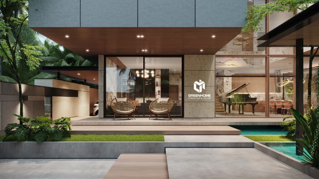 NỘI THẤT BIỆT THƯ XANH VŨNG TÀU - XU HƯỚNG SỐNG BỀN VỮNG