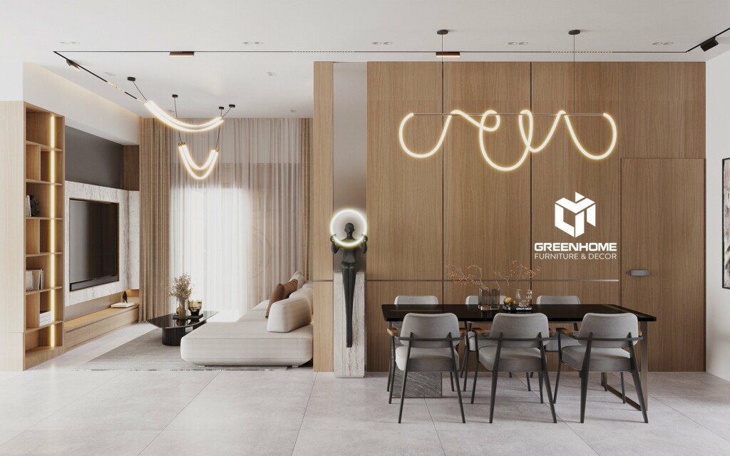 XU HƯỚNG NỘI THẤT KHÁCH BẾP NHÀ PHỐ BÀ RỊA - HIỆN ĐẠI & GẮN KẾT