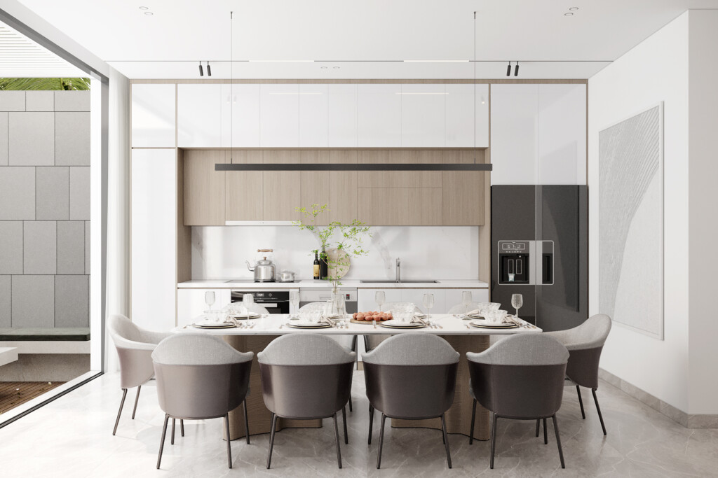 THIẾT KẾ NỘI THẤT NHÀ PHỐ HIỆN ĐẠI - MR H. VŨNG TÀU