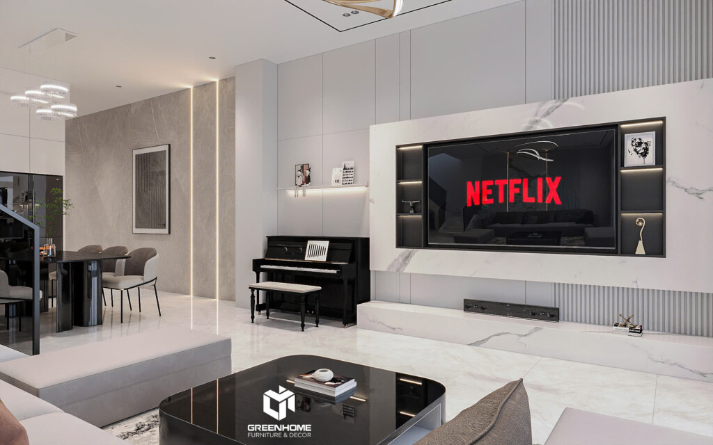 NỘI THẤT NHÀ PHỐ LONG ĐẤT - XU HƯỚNG THIẾT KẾ NỘI THẤT HIỆN ĐẠI CỦA NĂM 2025